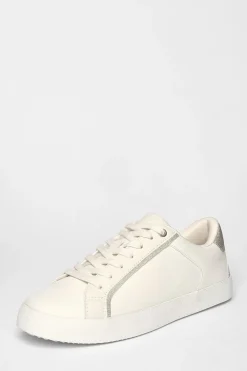 Quiz Gold Faux Leather Glitter Trainers Outlet