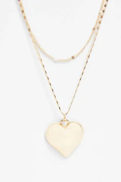 Quiz Gold Heart Layered Necklace Best