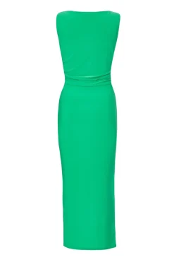 Quiz Green Asymmetric Midaxi Dress Sale