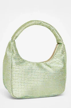 Quiz Diamante Mini Bag Green Online