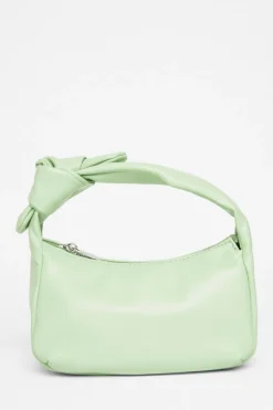 Quiz Knot Mini Top Handle Bag Green Outlet