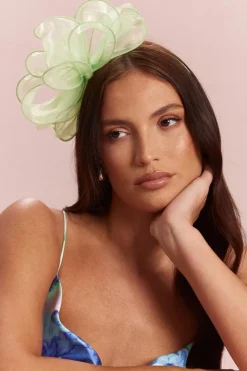 Quiz Loop Headband Fascinator Green Discount