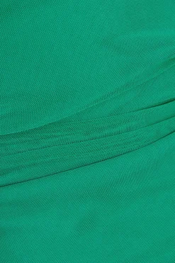Quiz Green Mesh Long Sleeve Top Online
