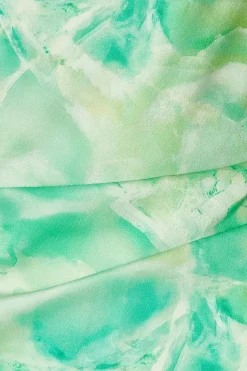 Quiz Green Tie Dye Cowl Midaxi Dress New