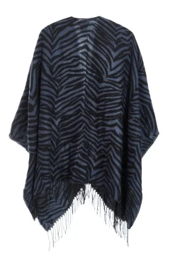 Quiz Grey Animal Print Cape New