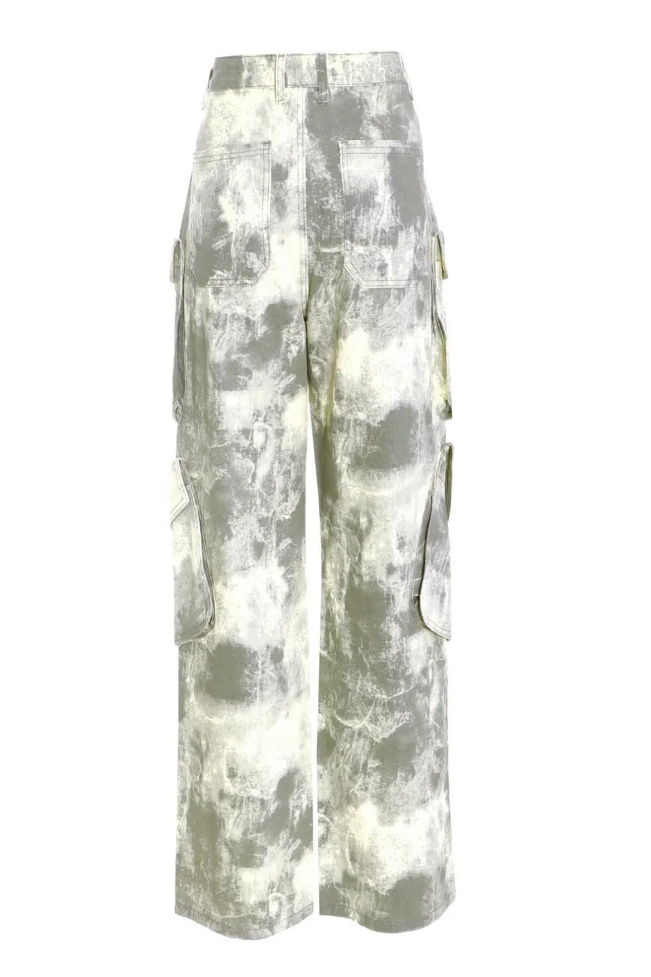 Quiz Grey Camo Print Cargo Trouser New