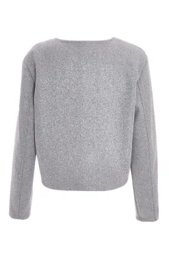 Quiz Grey Cropped Jacket New