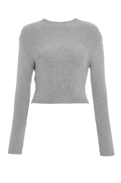 Quiz Knit Turtle Neck Jumper Grey Discount