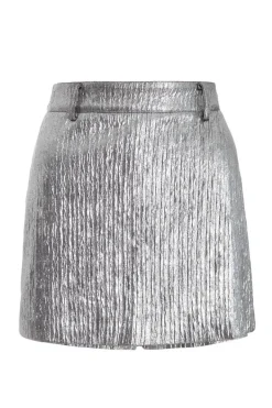 Quiz Metallic Skort Grey Online