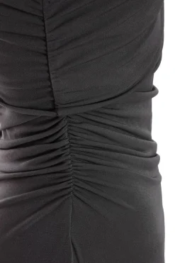 Quiz Grey One Sleeve Bodycon Midaxi Dress Hot