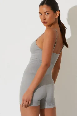 Quiz Seamless Playsuit Grey Online