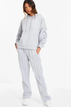 Quiz Wide leg Joggers Grey New
