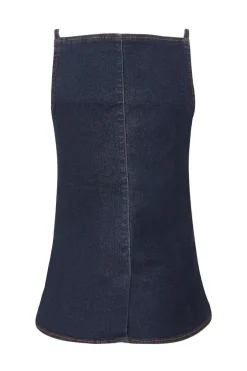 Quiz Indigo Denim Buckle Waistcoat Sale