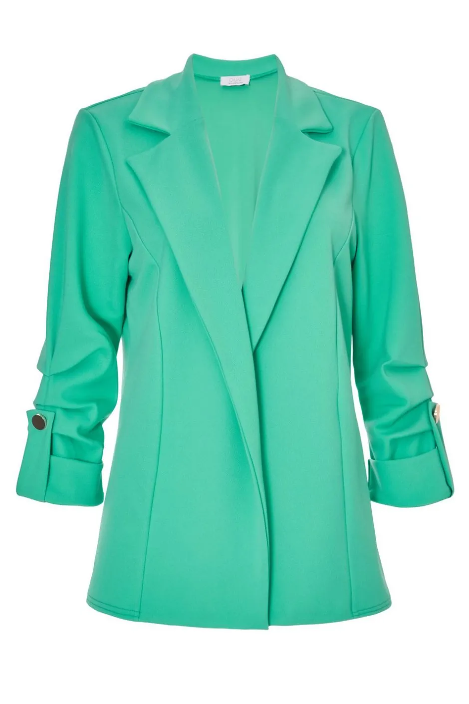 Quiz Ruched Sleeve Blazer Jade