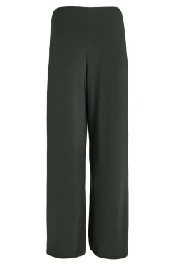 Quiz Buckle Wide Leg Trousers Khaki Discount