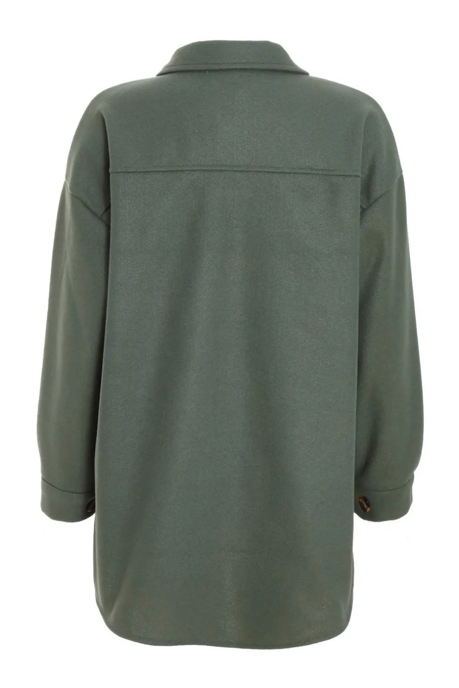 Quiz Khaki Button Front Shacket Clearance