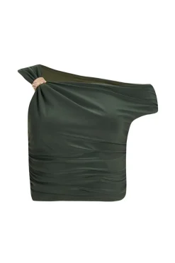 Quiz Drop Sleeve Top Khaki Discount