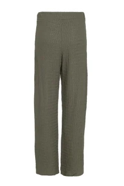Quiz Khaki Textured Palazzo Trousers Hot