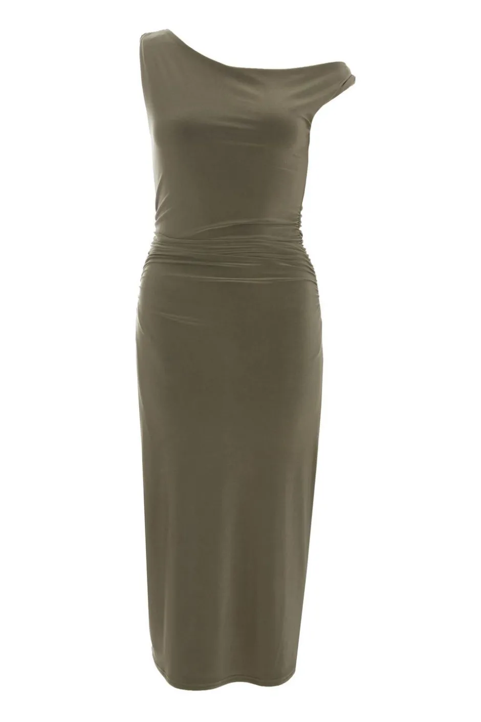 Quiz Khaki Twist Strap Bodycon Midi Dress Best