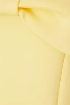 Quiz Bardot Bow Skater Dress Lemon
