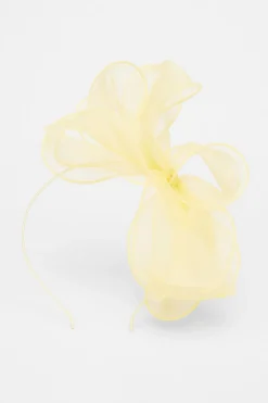 Quiz Mesh Headband Fascinator Lemon Online