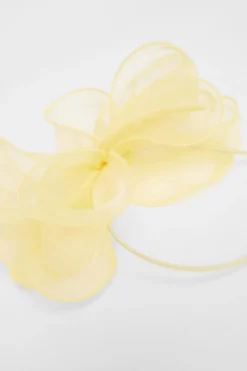 Quiz Mesh Headband Fascinator Lemon Online