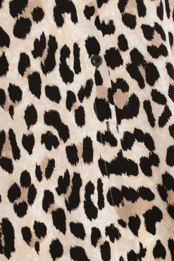 Quiz Leopard Print Oversized Blouse Outlet