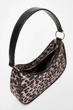 Quiz Leopard Print Shoulder Bag Sale