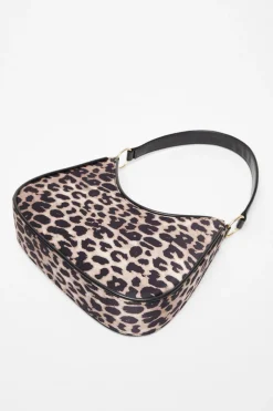 Quiz Leopard Print Shoulder Bag Sale