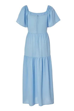 Quiz Tiered Midaxi Dress Light Blue Best