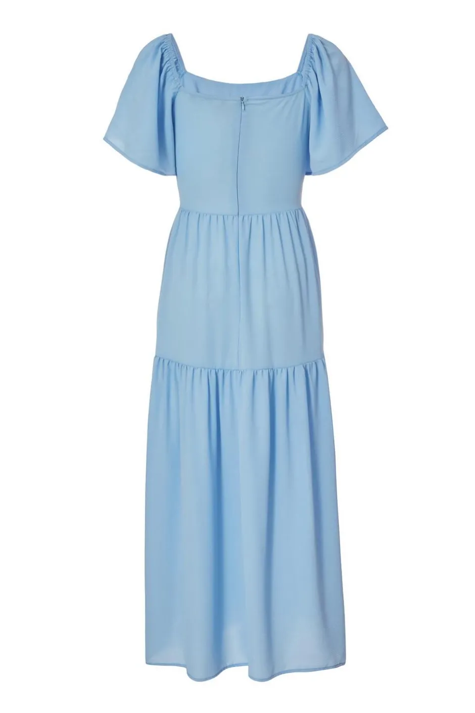 Quiz Tiered Midaxi Dress Light Blue Best
