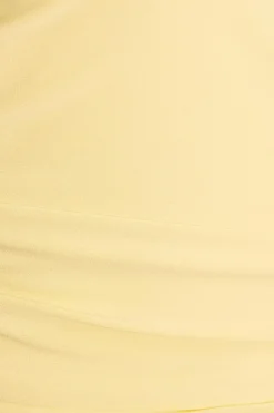 Quiz Buckle Detail Top Light Yellow Hot