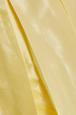Quiz Taffeta Midaxi Dress Light Yellow Discount