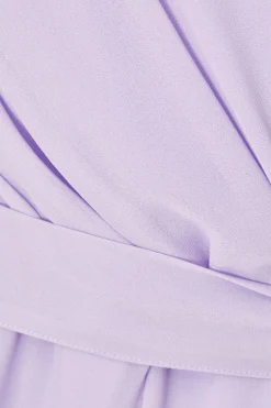 Quiz Lilac Chiffon Long Sleeve Playsuit Outlet