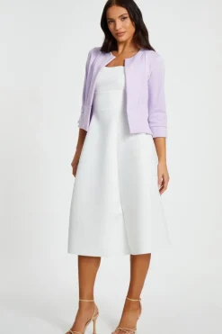 Quiz Lilac Cropped Jacket Best