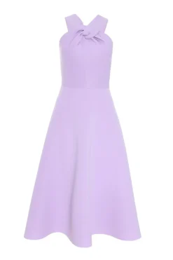 Quiz Lilac Halter Neck Skater Midi Dress Best
