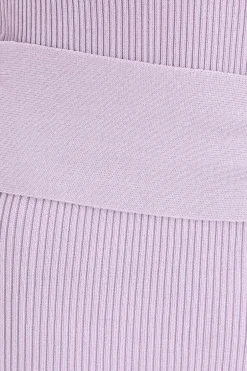Quiz Knit Tie Belt Bodycon Midi Dress Lilac Online