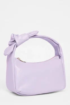 Quiz Knot Mini Top Handle Bag Lilac Hot