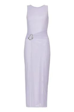 Quiz Lilac Mesh Buckle Midaxi Dress Best