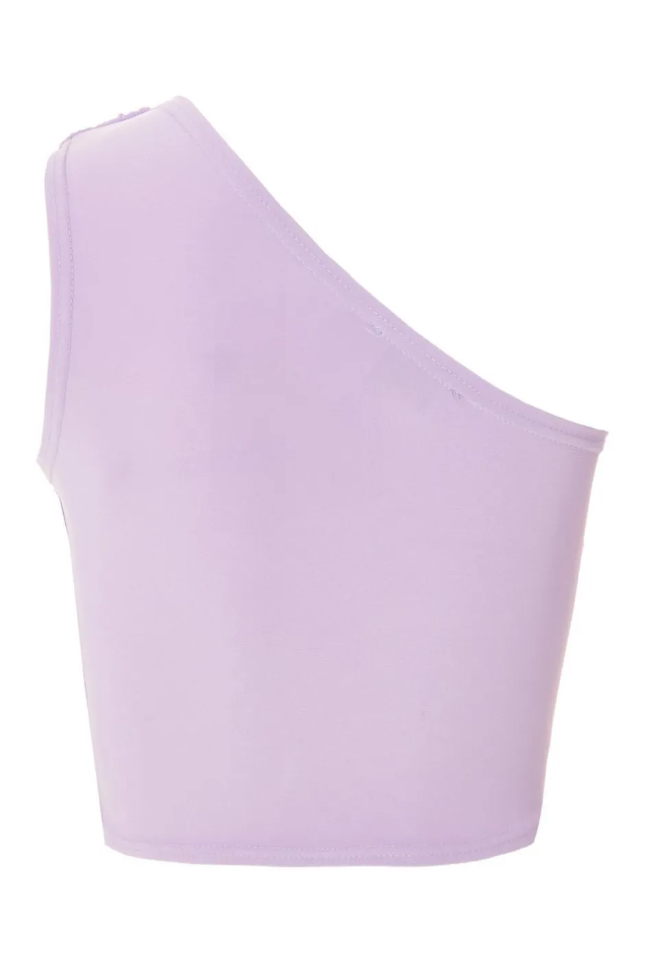 Quiz Lilac One Shoulder Crop Top Discount
