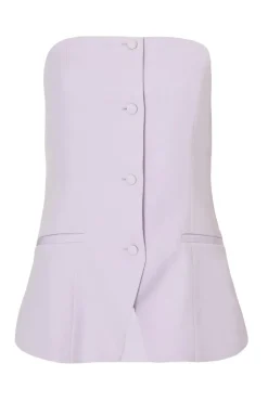 Quiz Lilac Tailored Bandeau Waistcoat New