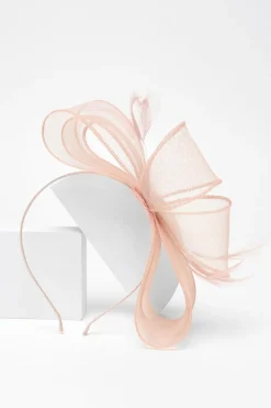 Quiz Mauve Feather Loop Headband Fascinator Hot