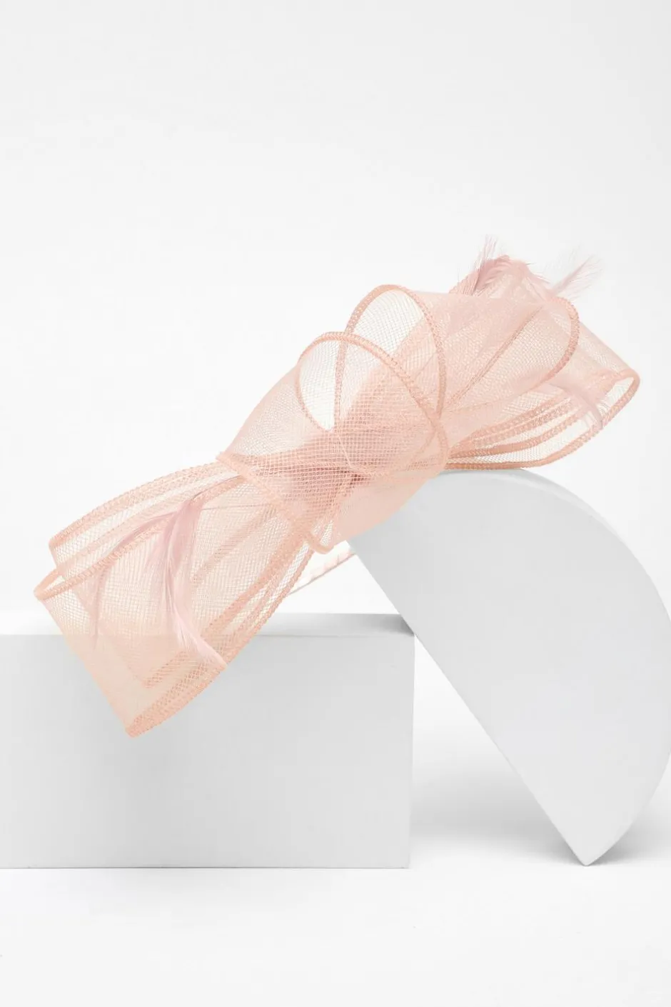 Quiz Mauve Feather Loop Headband Fascinator Hot