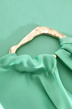 Quiz Mint Satin Vest Top Outlet
