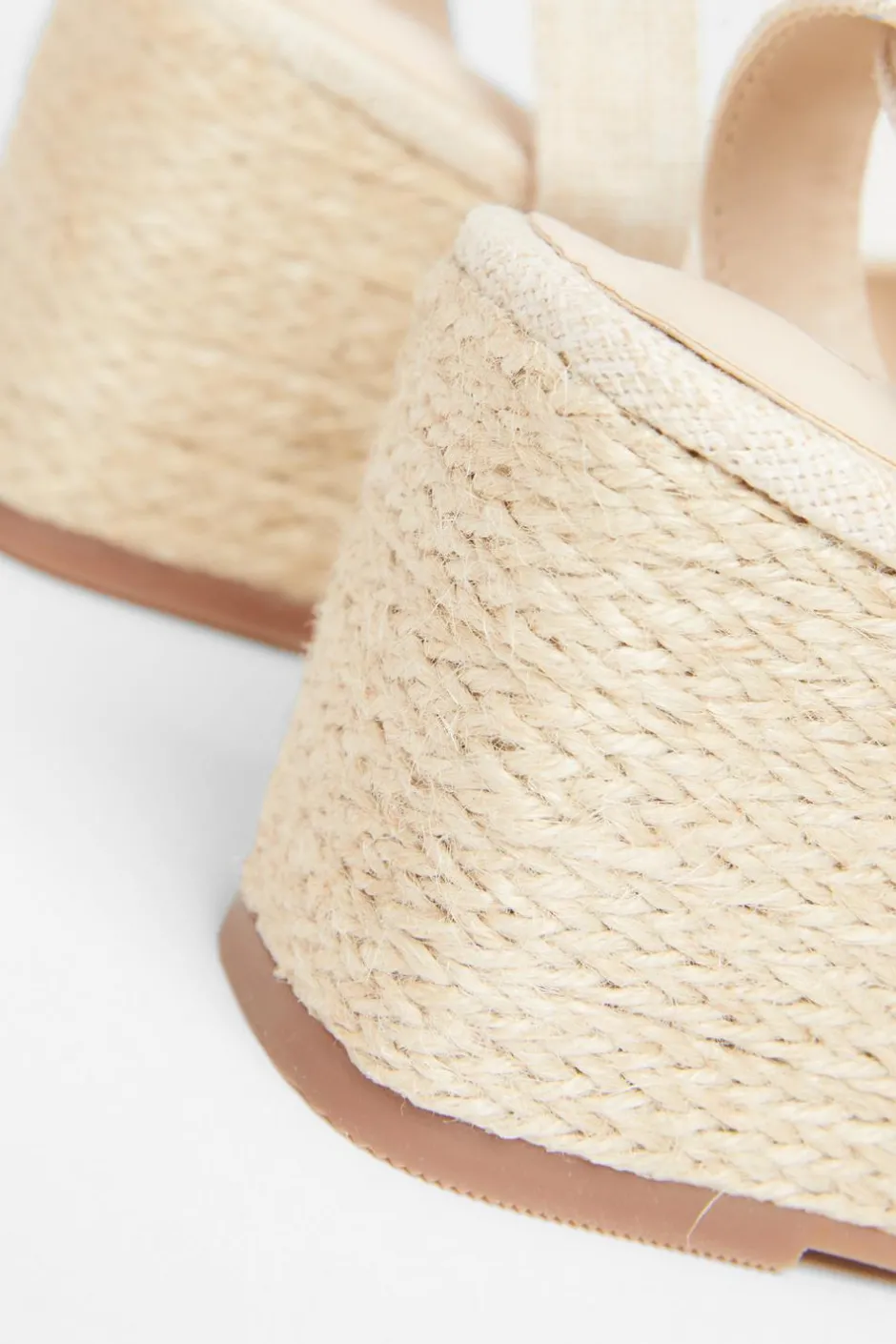 Quiz Natural Cross Strap Wedges Sale