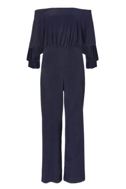 Quiz Navy Bardot Jumpsuit Discount