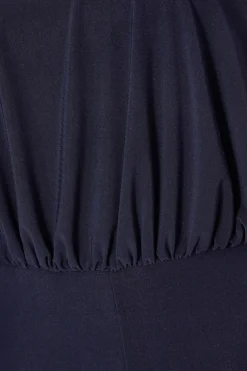 Quiz Navy Bardot Jumpsuit Discount
