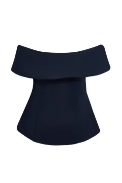 Quiz Bardot Waistcoat Navy New
