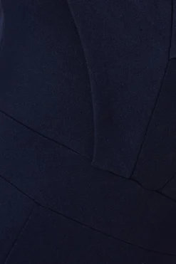 Quiz Navy Bardot Wide Leg Jumpsuit Sale