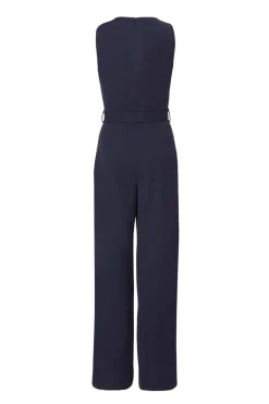 Quiz Navy Buckle Detail Jumpsuit Clearance